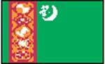 Flag: Turkmenistán